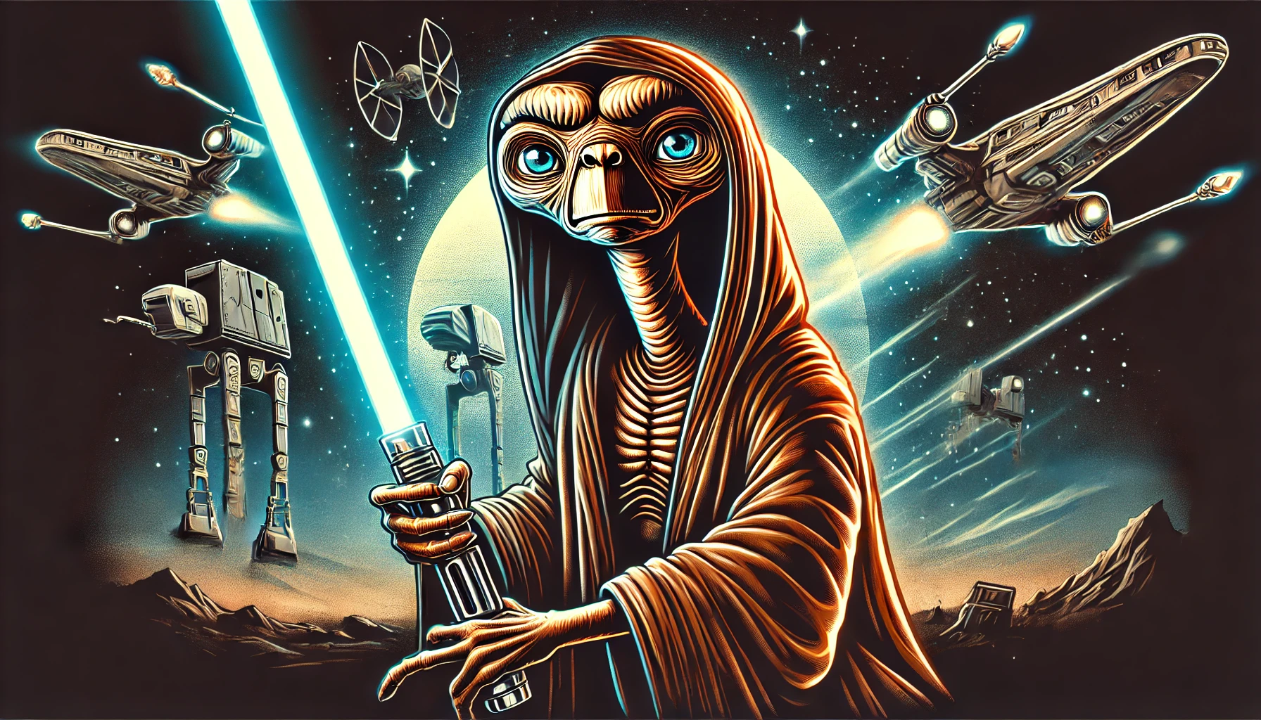 jedi-et E.T. é um Jedi da galáxia Star Wars?