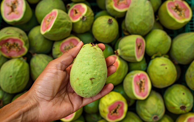 goiaba Nomes de comida com a letra G: Galeto, Galinhada, Goiaba...